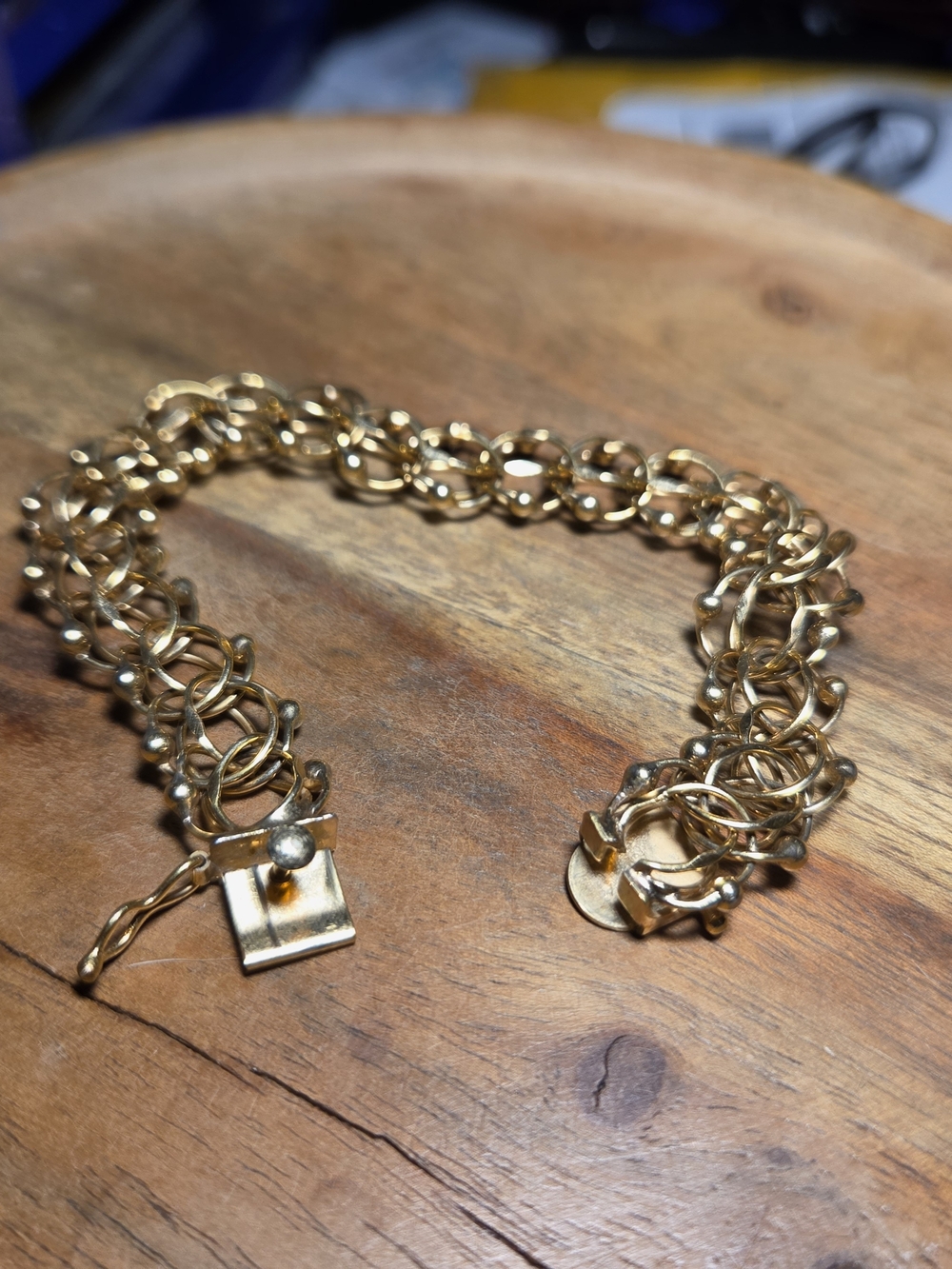 12k Gold Filled Linked Chain Bracelet - Women's Jewelry